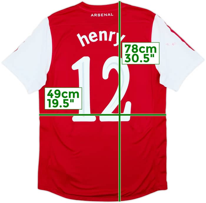 2011-12 Arsenal Player Issue Home Shirt Henry #12 - 5/10 - (L)