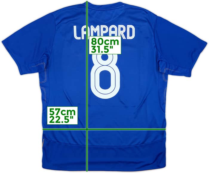 2005-06 Chelsea Camiseta Local Centenario Lampard #8 - 5/10 - (XL)