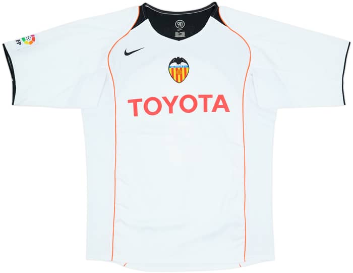 2004-05 Valencia Home Shirt Albelda #6 - 8/10 - (L)