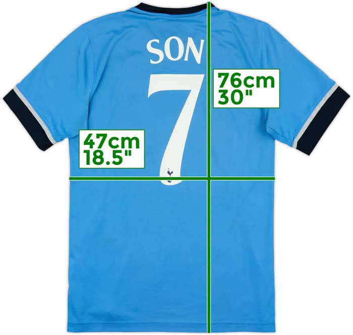 2015-16 Tottenham Away Shirt Son #7 - 3/10 - (M)