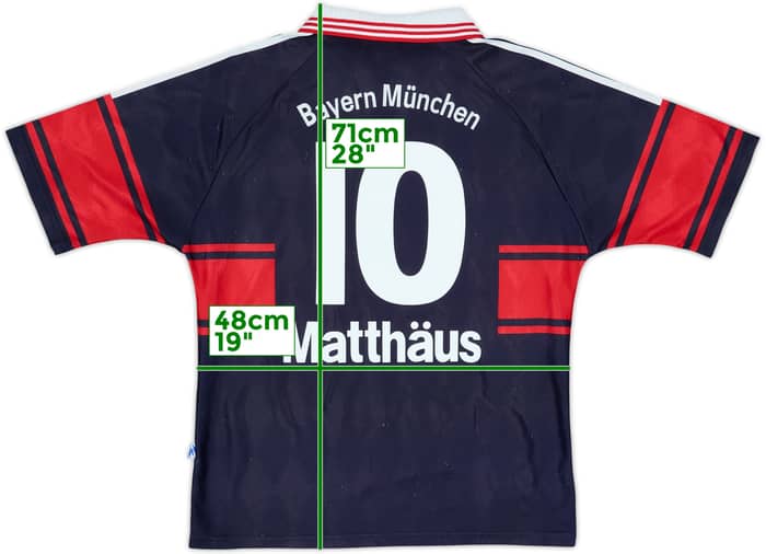 1997-99 Bayern Munich Home Shirt Matthaus #10 - 8/10 - (15-16 Years)