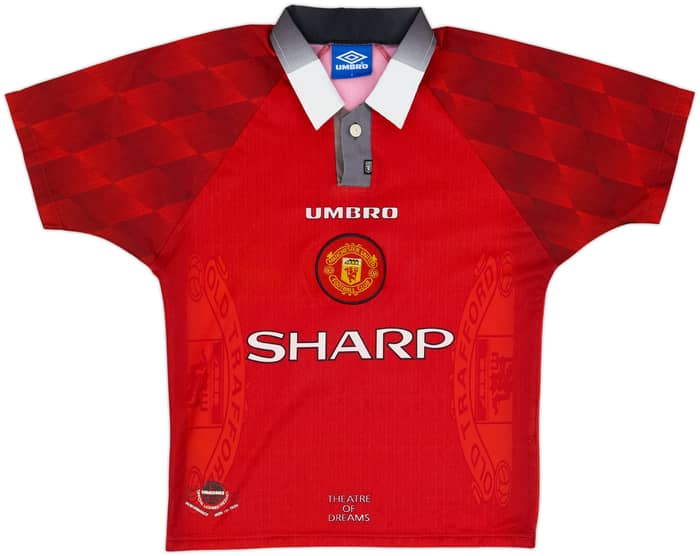 1996-98 Manchester United Home Shirt Giggs #11 - 7/10 - (15-16 Years)