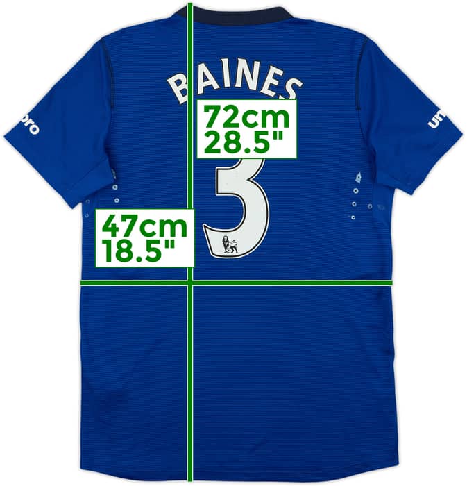 2014-15 Everton Home Shirt Baines #3 - 6/10 - (S)