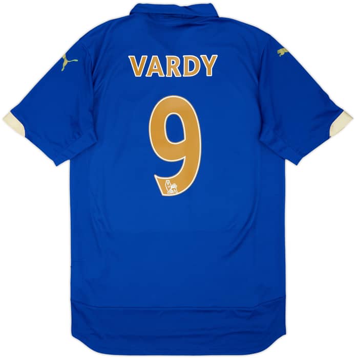 2014-15 Leicester Home Shirt Vardy #9 - 5/10 - (M)