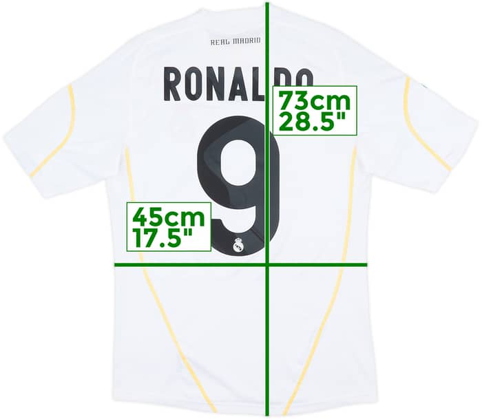 2009-10 Real Madrid Home Shirt Ronaldo #9 - 7/10 - (S)
