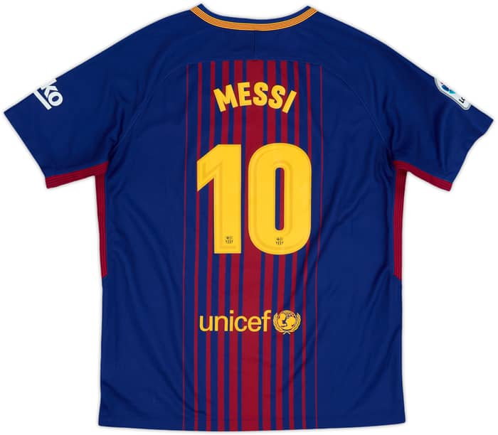 2017-18 Barcelona Home Shirt Messi #10 - 10/10 - (13-15 Years)