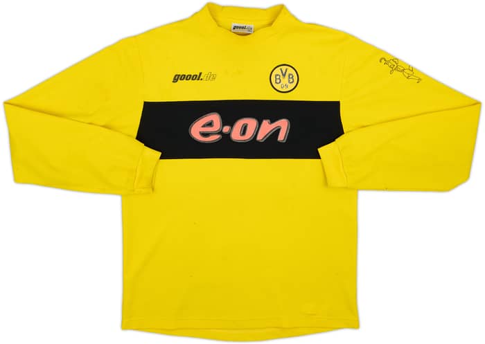 2002-03 Borussia Dortmund Home L/S Shirt Amoroso #22 - 5/10 - (15-16 Years)