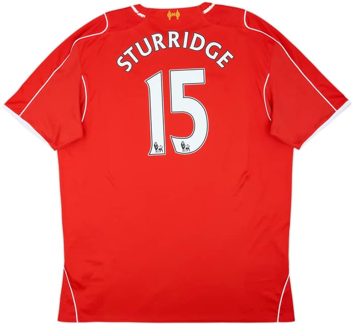 2014-15 Liverpool Home Shirt Sturridge #15 - 5/10 - (XXL)