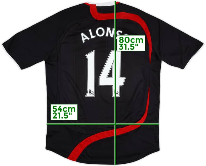 2007-08 Liverpool Third Shirt Alonso #14 - 8/10 - (L)