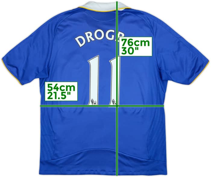 2008-09 Chelsea Home Shirt Drogba #11 - 5/10 - (L)