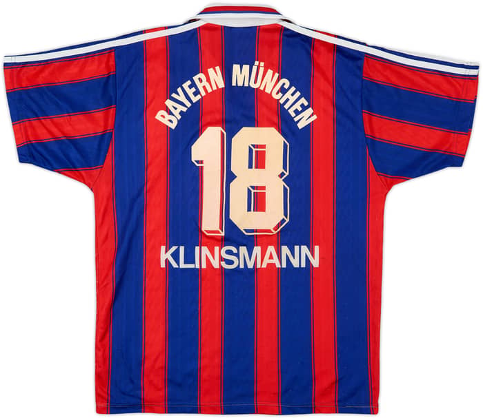 1995-97 Bayern Munich Home Shirt Klinsmann #18 - 4/10 - (M)
