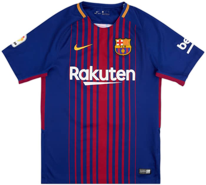 2017-18 Barcelona Home Shirt Messi #10 - 7/10 - (S)