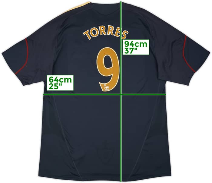 2009-10 Liverpool Away Shirt Torres #9 - 7/10 - (3XL)