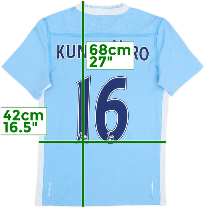 2011-12 Manchester City Home Shirt Kun Aguero #16 - 7/10 - (XS)