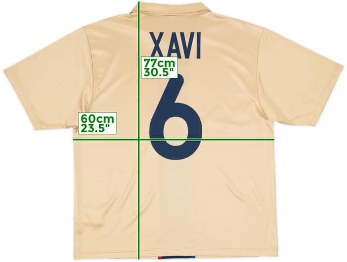 2001-03 Barcelona Basic Away Shirt Xavi #6 - 6/10 - (L)