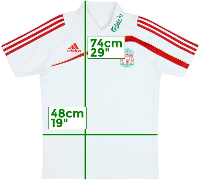 2009-10 Liverpool adidas Polo Shirt - 7/10 - (L)