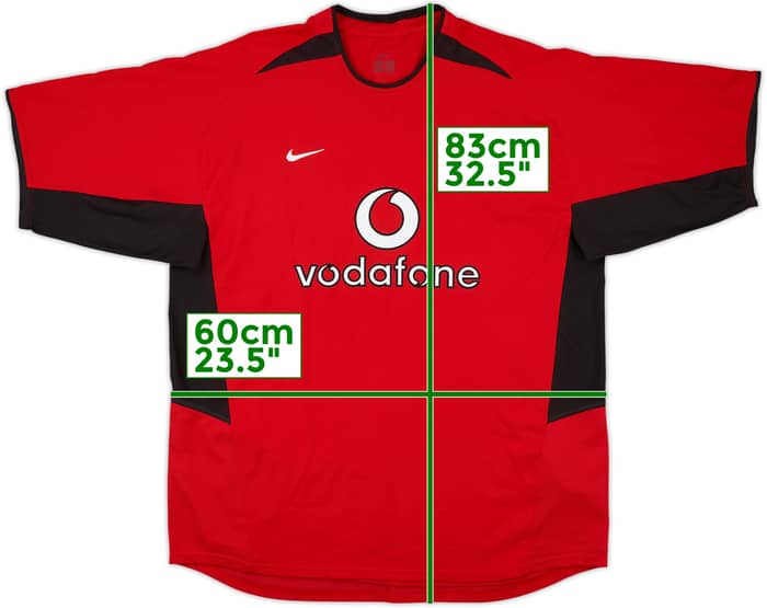 2002-04 Manchester United Home Shirt - 5/10 - (XL)