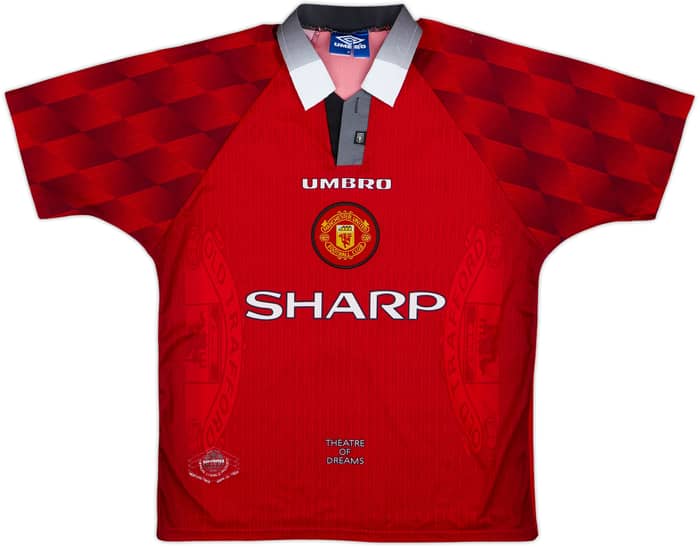 1996-98 Manchester United Home Shirt Cantona #7 - 6/10 - (M)