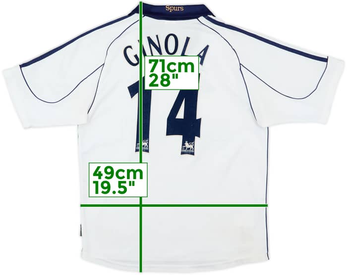 1999-01 Tottenham Home Shirt Ginola #14 - 5/10 - (S)