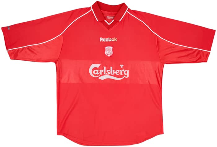2000-02 Liverpool Maillot Domicile Gerrard #17 - 6/10 - (L)