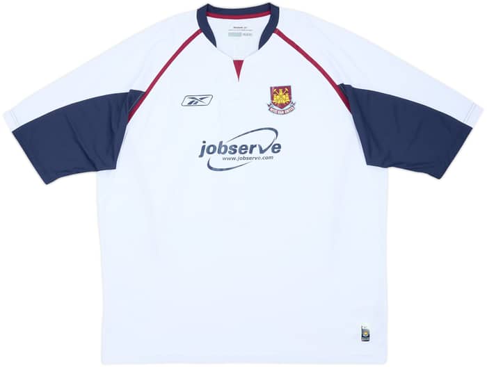 Camiseta de visitante del West Ham 2005-06 Sheringham #8 - 8/10 - (XXL)