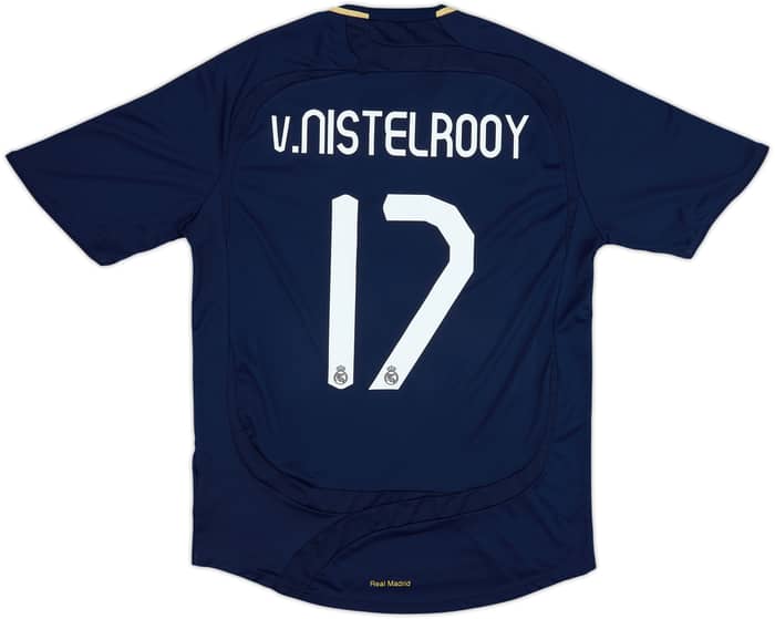 2007-08 Real Madrid Away Shirt v.Nistelrooy #17 - 9/10 - (M)