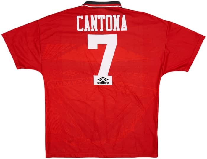 1994-96 Manchester United Home Shirt Cantona #7 - 8/10 - (XL)