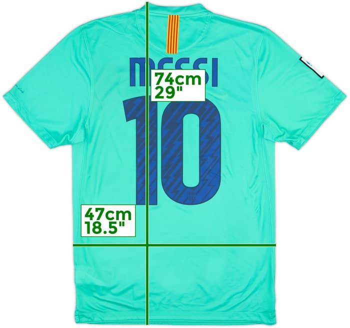 2010-11 Barcelona Away Shirt Messi #10 - 7/10 - (S)