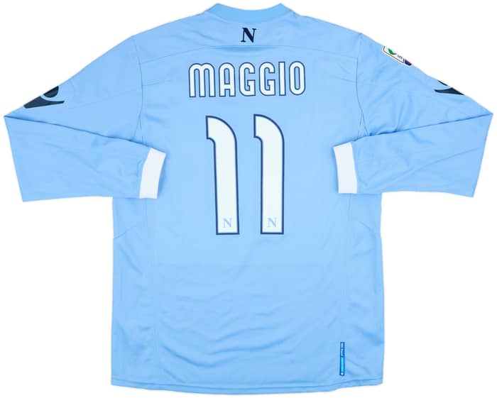 2010-11 Napoli Home L/S Shirt Maggio #11 - 7/10 - (XL)