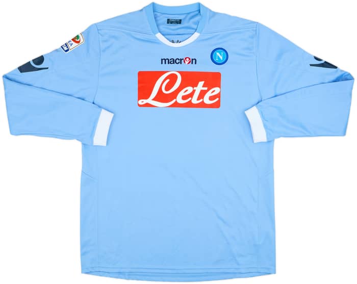 2010-11 Napoli Home L/S Shirt Maggio #11 - 7/10 - (XL)