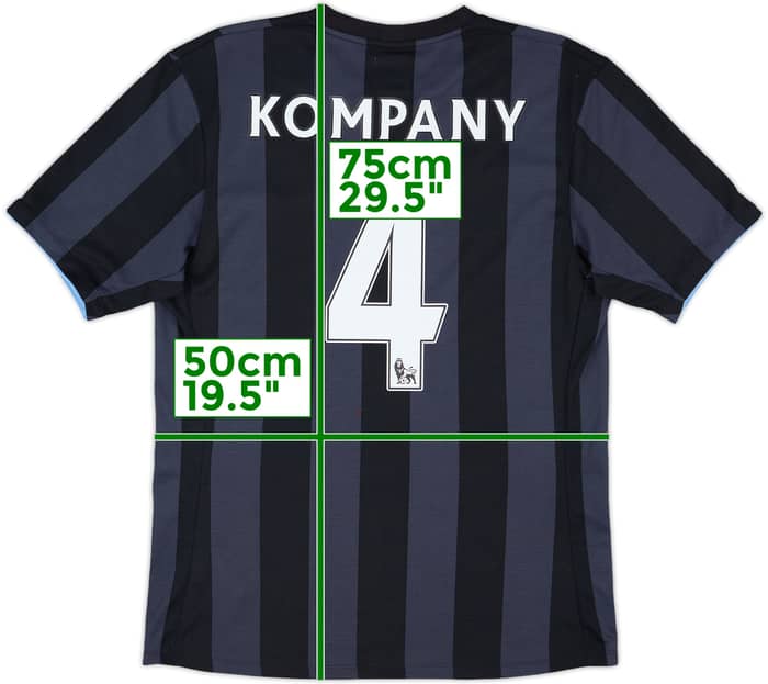 2012-13 Manchester City Third Shirt Kompany #4 - 7/10 - (M)