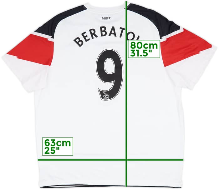 2010-12 Manchester United Away Shirt Berbatov #9 - 5/10 - (XXL)
