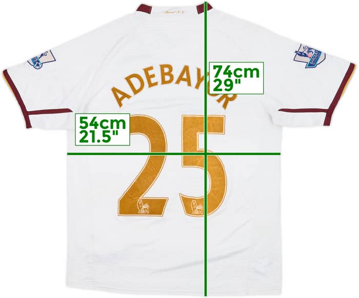 2007-08 Arsenal Away Shirt Adebayor #25 - 5/10 - (M)