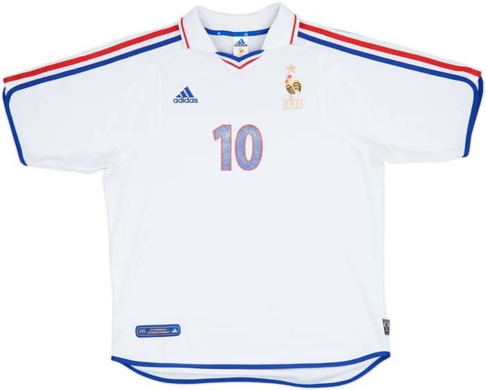 2000-02 France Away Shirt Zidane #10 - 4/10 - (L)
