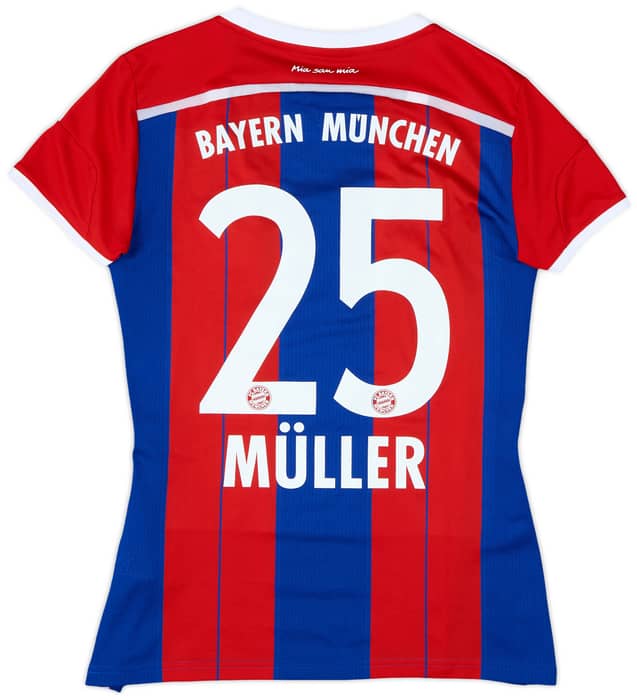 2014-15 Bayern Munich Home Shirt Muller #25 - 10/10 - (Women's M)