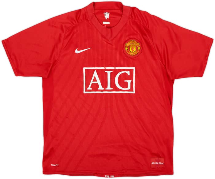 2007-09 Manchester United Camiseta Local Ronaldo #7 - 4/10 - (L)