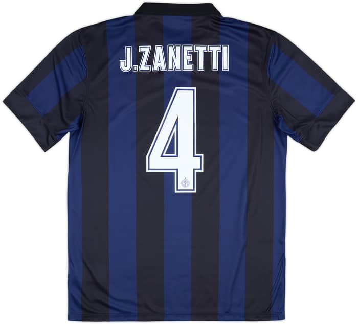 2013-14 Inter Milan Home Shirt J.Zanetti #4 (M)