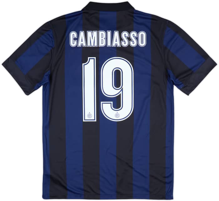 2013-14 Inter Milan Home Shirt Cambiasso #19 (M)