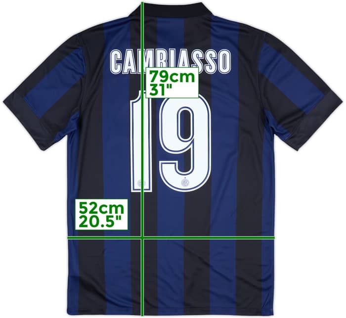 2013-14 Inter Milan Home Shirt Cambiasso #19 (M)