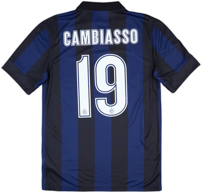 2013-14 Inter Milan Home Shirt Cambiasso #19 (S)