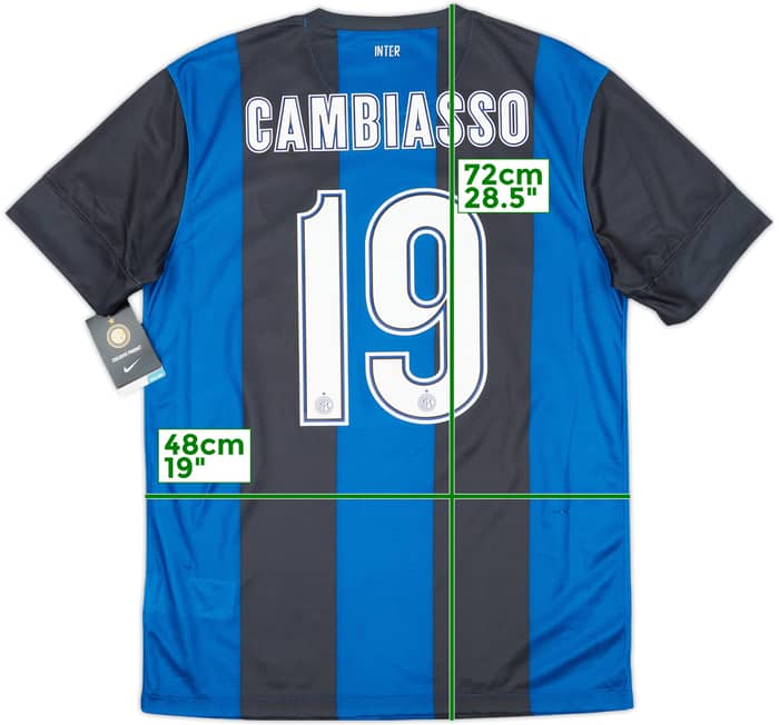 2012-13 Inter Milan Home Shirt Cambiasso #19 (M)