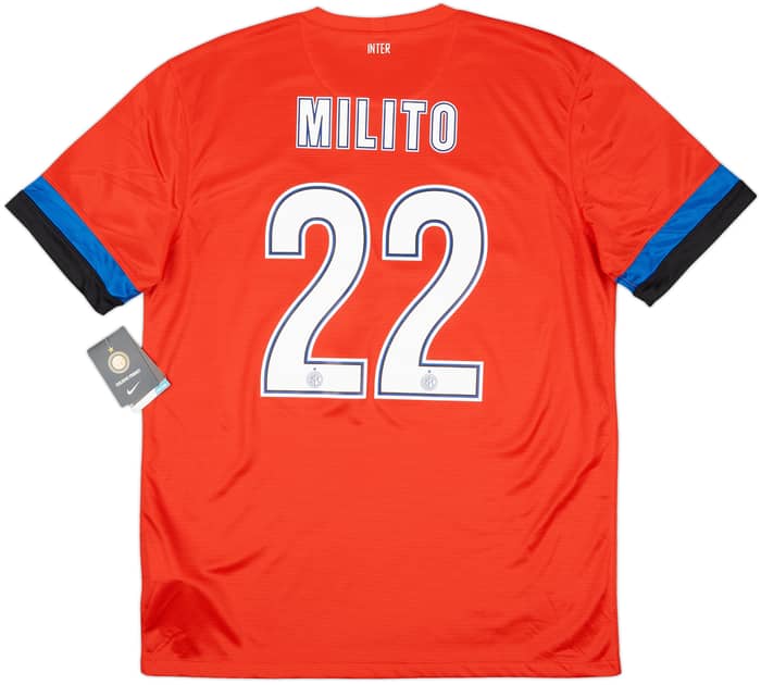 2012-13 Inter Milan Away Shirt Milito #22 (L)