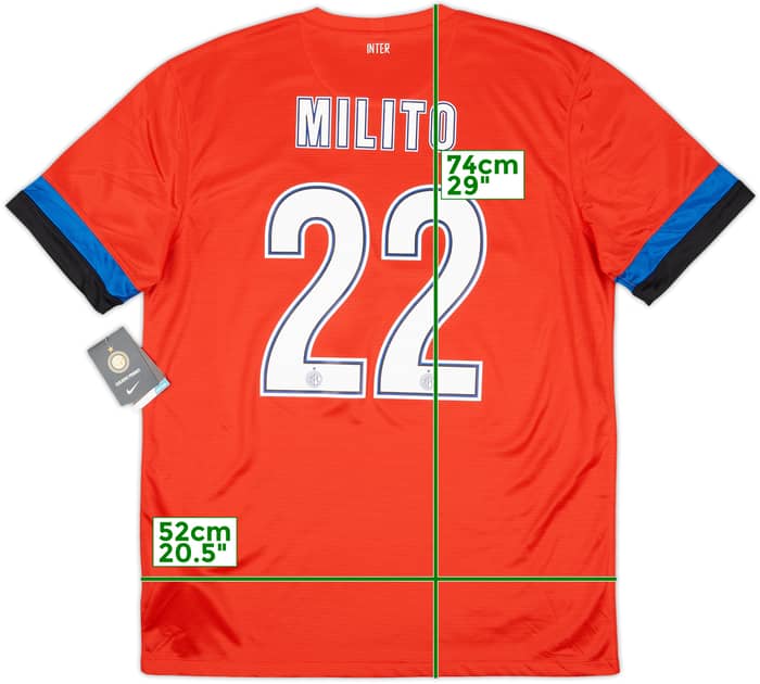 2012-13 Inter Milan Away Shirt Milito #22 (L)