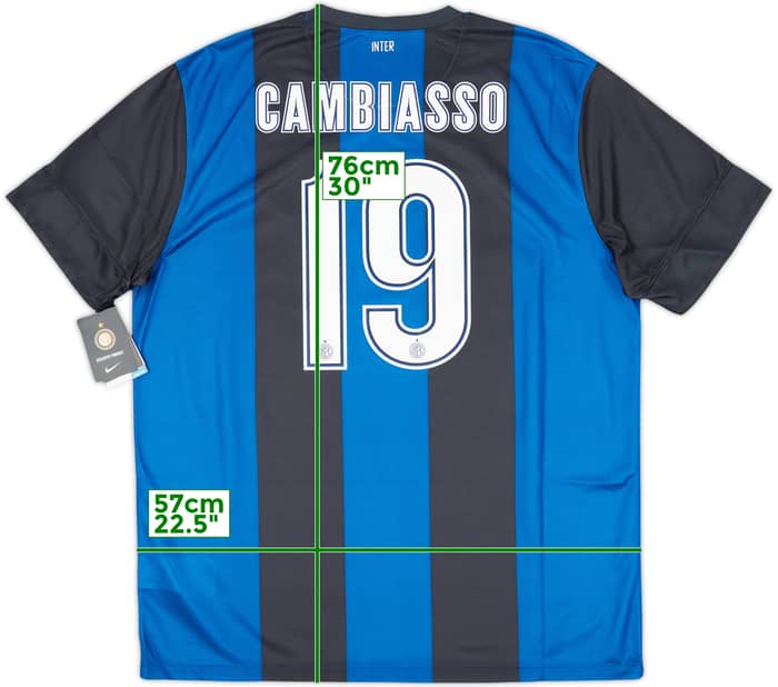 2012-13 Inter Milan Home Shirt Cambiasso #19 (XL)