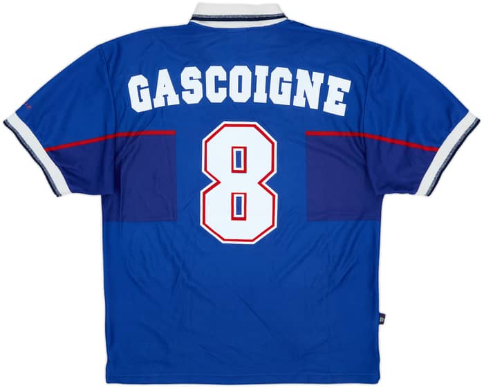 1997-99 Rangers Home Shirt Gascoigne #8 - 6/10 - (L)