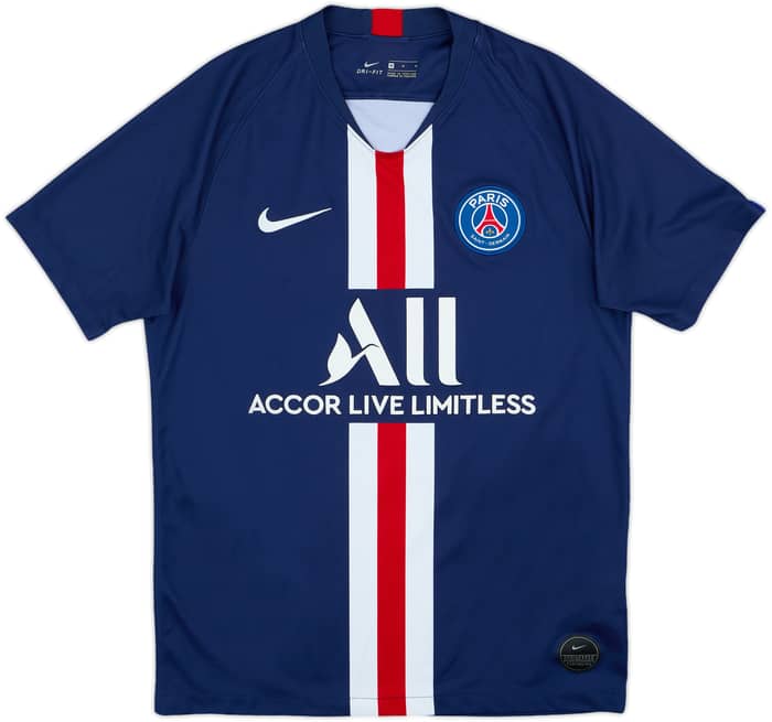 2019-20 Paris Saint-Germain Home Shirt Mbappe #7 - 8/10 - (M)