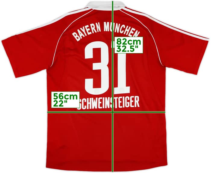 2006-07 Bayern Munich Home Shirt Schweinsteiger #31 - 8/10 - (L)