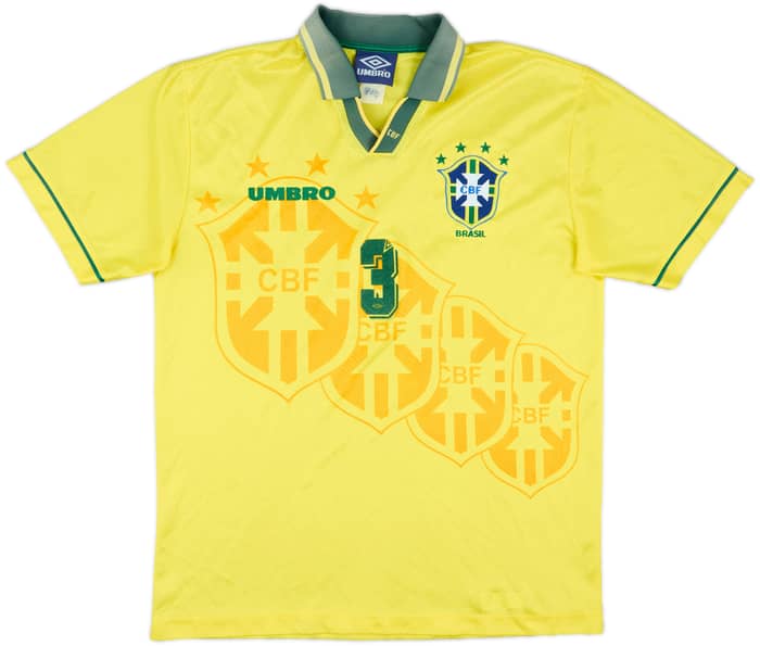 1994 Brazil Match Issue Home Shirt #3