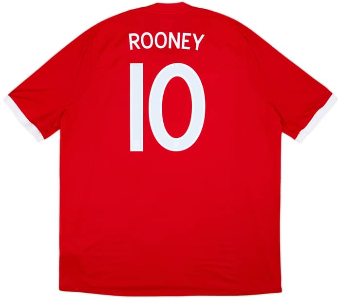 2010-11 England 'South Africa' Away Shirt Rooney #10 - 7/10 - (4XL)