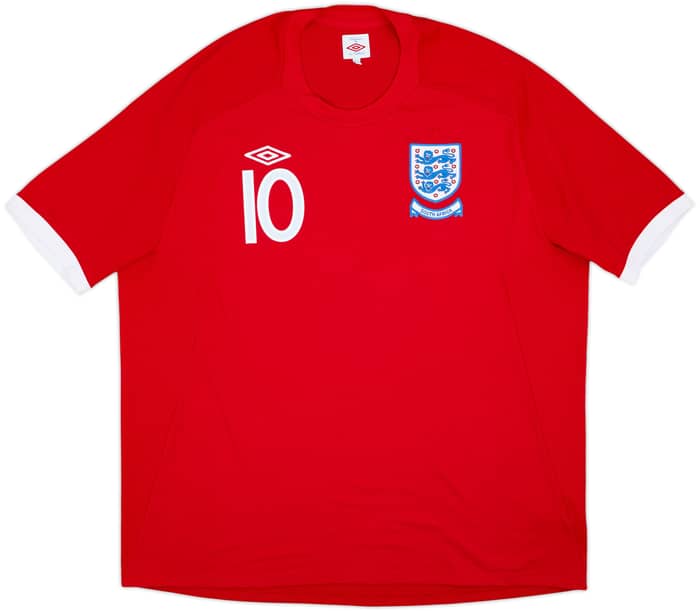 2010-11 England 'South Africa' Away Shirt Rooney #10 - 7/10 - (4XL)